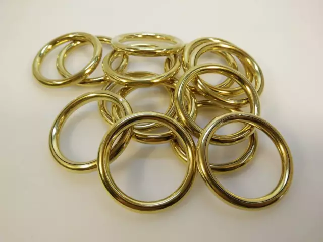 Anillos Ganchos Cortinas de Latón 32 X 44MM 10 Piezas