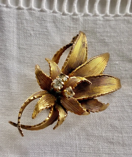 Broche Art Déco Clown – Plaqué Or 18k 750 – Créateur Ancien