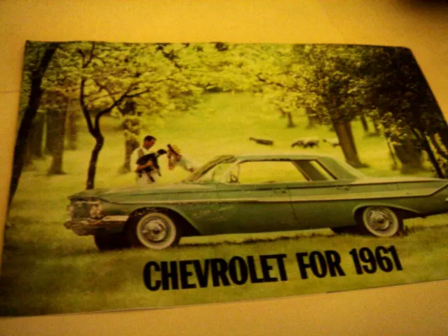 1961 Chevrolet Impala Bel Air Corvair sales brochure 12 pg literature