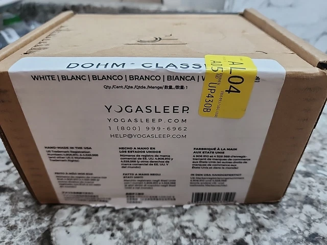 Máquina de sonido para dormir ruido blanco Yogasleep Dohm® Uno blanca.