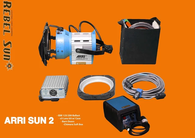 ARRI SUN kit 2 w/lenses & soft box ARRI SUN kit 2 w/lenses & soft box