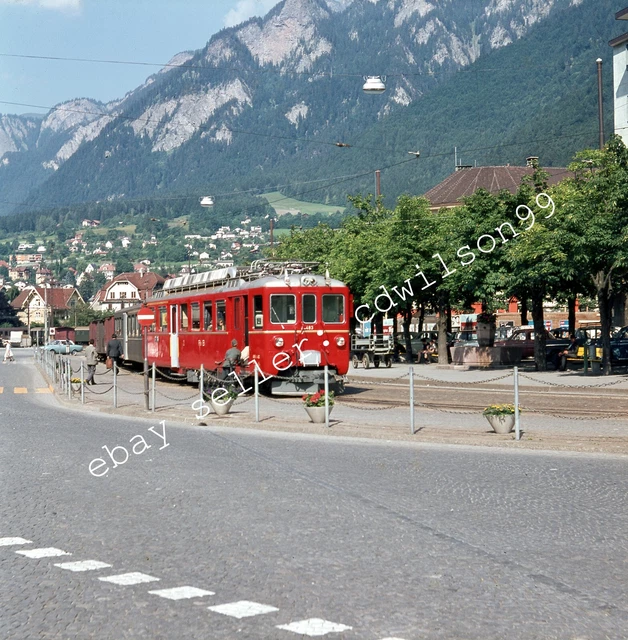 SWISS RAILWAY SLIDE - RhB Electric Locomotive No. 483 1963 [H501] £11. ...