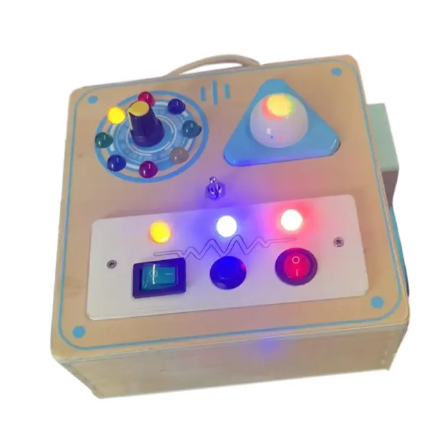 Lights Switch Busy Board Toys with Buttons, Switch Control Board Travel Toy,
