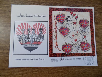 2006  Enveloppe 1Er Jour Gf  Coeurs Jean Louis Scherrer