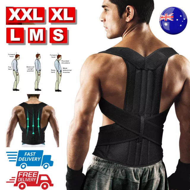 AU Back Posture Corrector Magnetic Shoulder Support Brace Belt Therapy Men Women