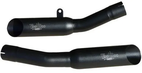 Voodoo Shorty Slip-On Exhaust Dual Black for Kawasaki ZX-14R 12-23 VEZX14L2B