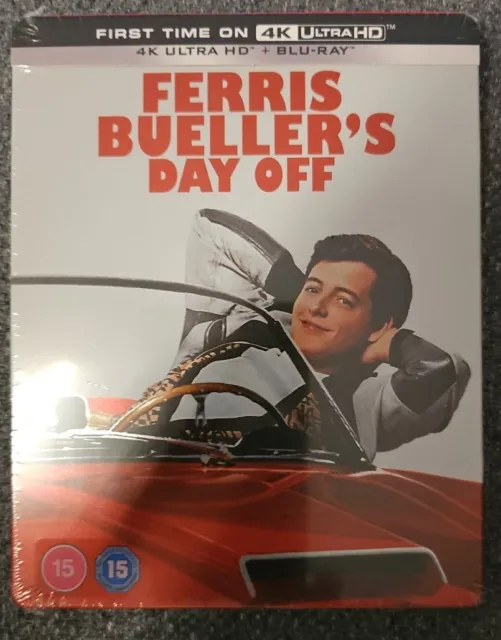 Ferris Bueller's Day Off 4K Ultra HD + Blu-ray Steelbook Brand New Sealed