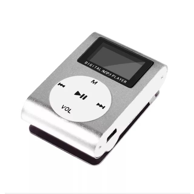 Mini lecteur MP3 Clip LCD Aluminium Micro SD Port Jusqu'à #2 Ociodual