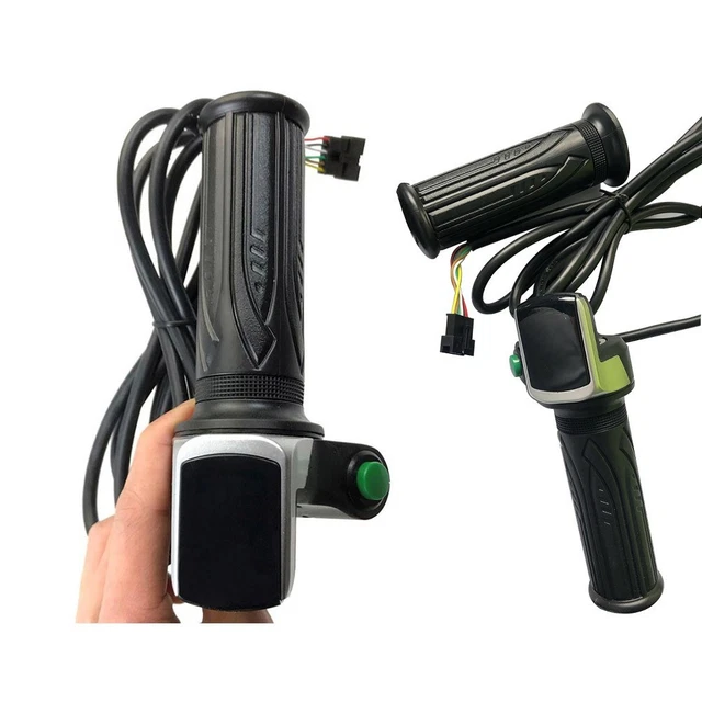 Poignée D'accélérateur Pour Vélo électrique Avec écran LCD – 36/48/60/72 V, Capteur Hall, Câble 170 Cm à 6 Broches