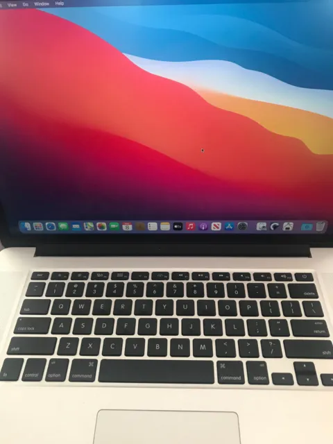 MacBook Pro 15" late-2013 2.0GHZ  quad core i7  8GB  128SSD a1398 Big Sur 2GHZ