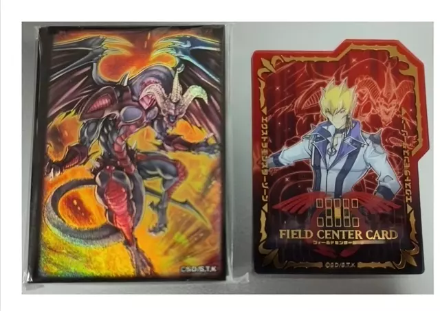 YuGiOh Official Sleeves Red Archfiend Dragon Jack Atlas Chinese 70 Pieces