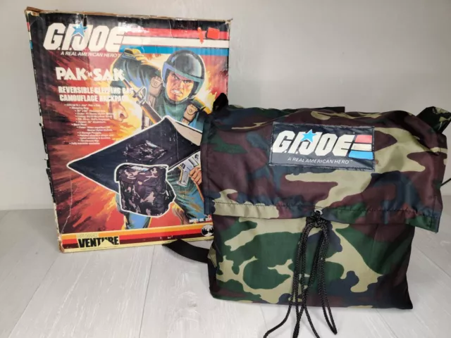 Vintage GI Joe ARAH Pak N Sak Backpack Sleeping Bag Hasbro Camping