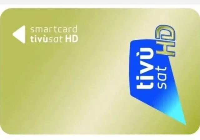 Tessera Scheda  Smart Card  Tivusat Hd 4K  Già Attivata