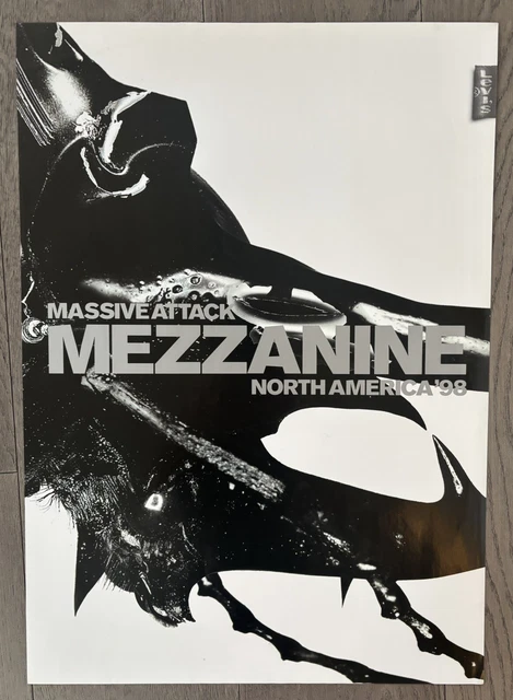 MASSIVE ATTACK / MEZZANINE 98 UKプロモ ポスター Massive Attack Mezzanine 1998 Vinyl Record LP Album Poster