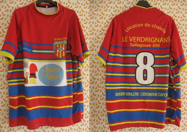 Maillot Rugby Canterbury Aviron Bayonnais Vintage - Taille M, Bleu Et Blanc