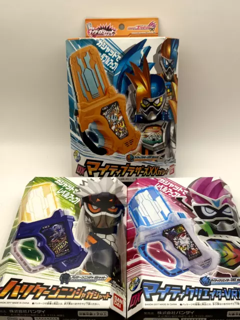 Kamen Rider Ex-Aid Henshin Game DX Gashat Gear 3 Piece Set Japanese Toy Bandai