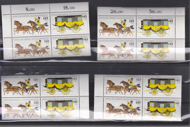 briefmarken - brd -vierer blöcke  postfrisch** - top