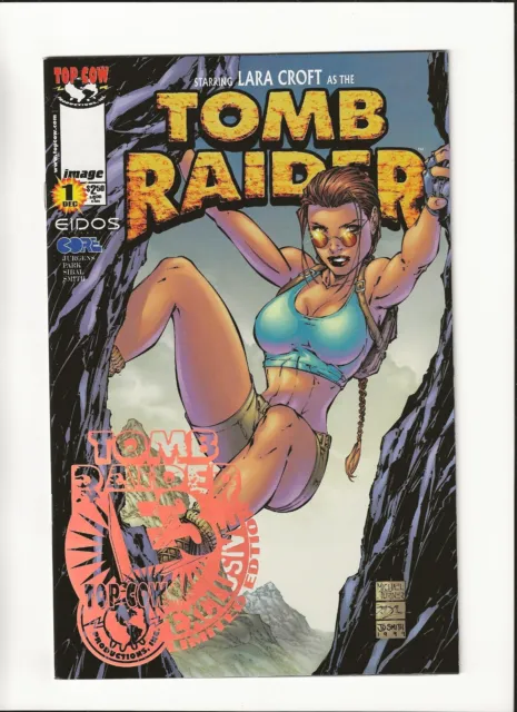 Tomb Raider #1 Michael Turner E3 Exclusive Gold Foil Cover High Grade 1999