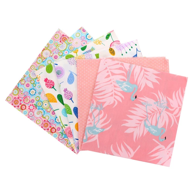 6 Pcs DIY Handcraft Patchwork Quilting Floral Precut Self Made