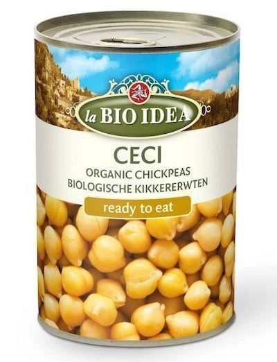 (6,63 EUR/kg) ceci la BIO IDEA 6x400g in scatola, fagioli BIO