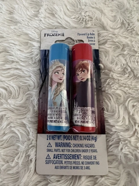 Disney Frozen II Lip Balm 2 Pack Anna Blueberry & Elsa Cotton Candy