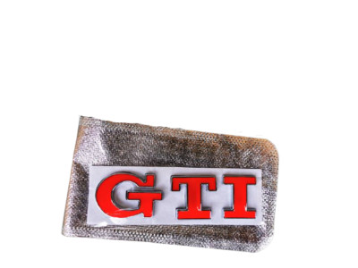 Logo Golf POLO GTI Emblème lettrage logo arrière original chrome black 