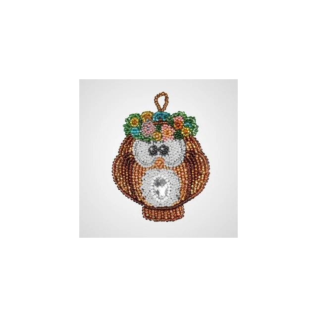 Hágalo usted mismo Kit de fabricación de joyas de cuentas ""Owlet"" Colgante de cuentas Collar vintage con cuentas