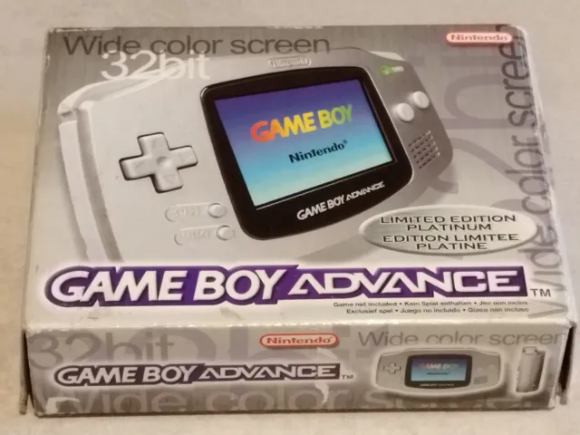 Console Gameboy Advance Limited Edition Platinum Gba Platine