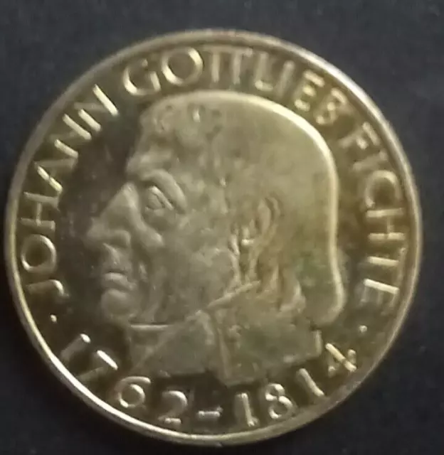 BRD 5 DM 1964 J Silber - Johann Gottlieb Fichte