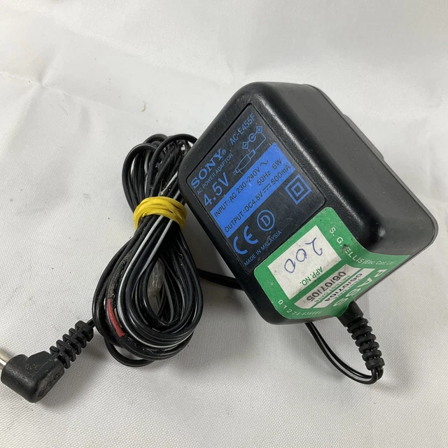 GENUINE SONY AC E455F AC Power Adapter 4.5V 500mA Sony Walkman Minidisc