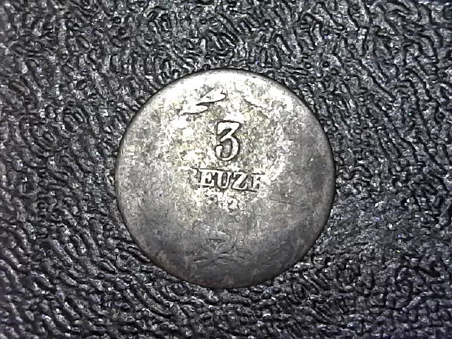 1834 Baden 3 Kreuzer Silver Coin German States Leopold I