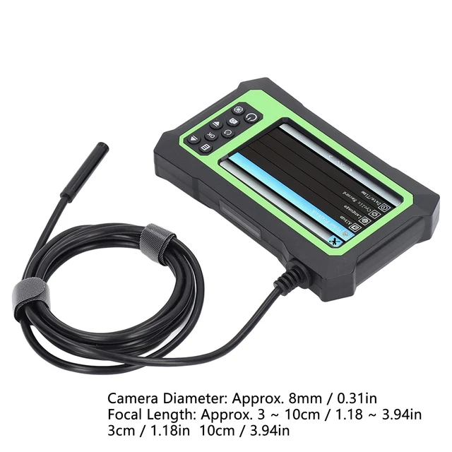 (Grün)Endoskop Endoskop 8-mm-Objektiv 4 3-Zoll-LCD-Bildschirm Endoskopkamera