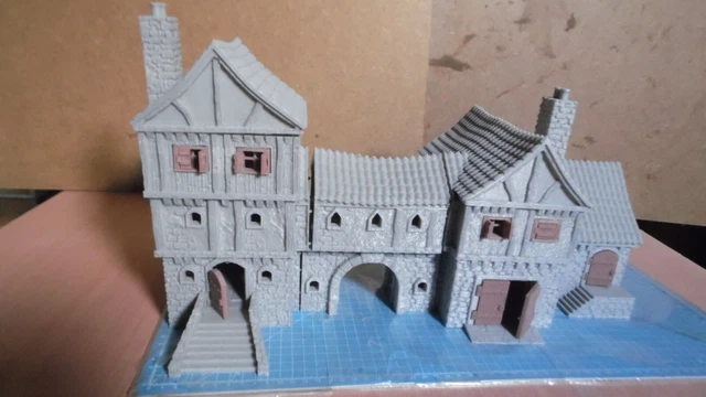 Bâtiment Décor PEINT 28/32mm warhammer 9e age AoS SdA LOTR KoW malifaux