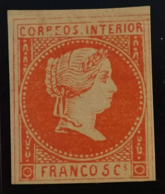 Espagne Philippines Isabel II Edifil #9 * MLH 1861 LUXE