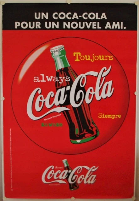 REPRO AFFICHE PUB Us Coca Cola 1911 Ancienne Vintage Toile Poster Café
