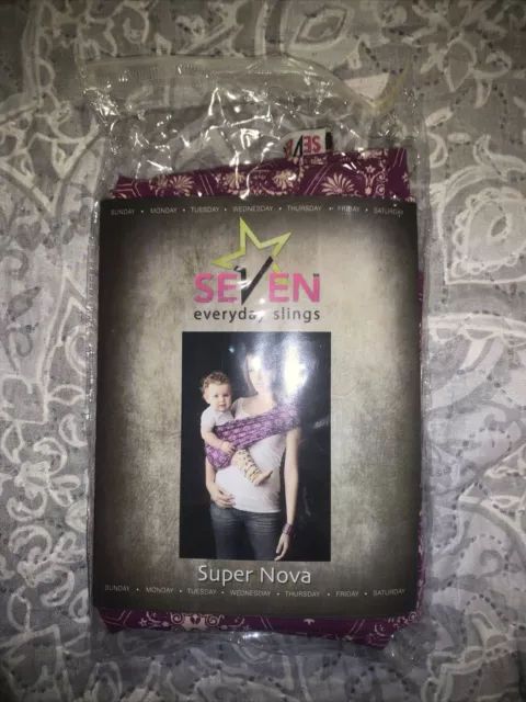 Seven Everyday Slings Burgundy and Beige Super Nova New