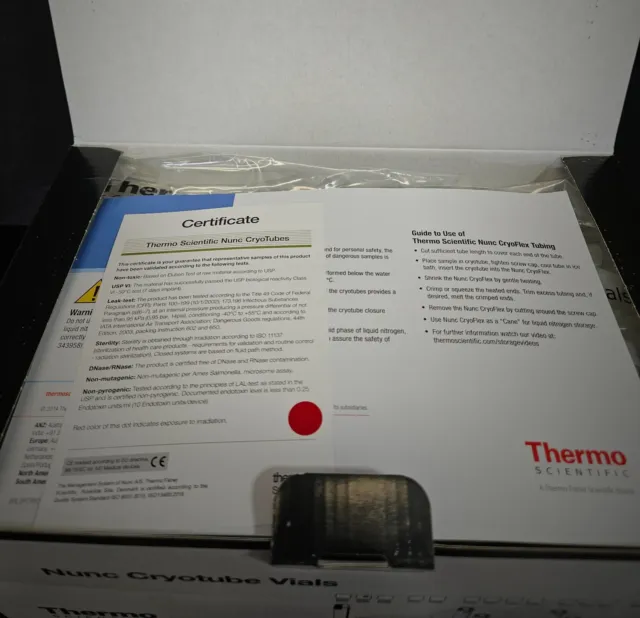 Thermo Nunc Cryotube Freezer Vial 1.8 ml Starfoot Total of 450 Vials 3