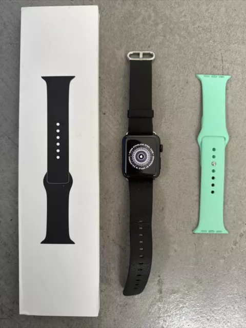 APPLE WATCH SERIES 3 42mm Space Black Stainless Steel Case with 3x
