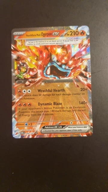 Carte Pokémon TWM – Ogerpon EX 040/167 – Holo (Français, Near Mint, Belgique) Carte à Collectionner Pokémon