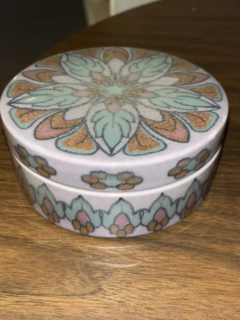 Mint 1928 Rookwood Pottery Round Dresser Box Signed By Sara Sax. No Reserve!