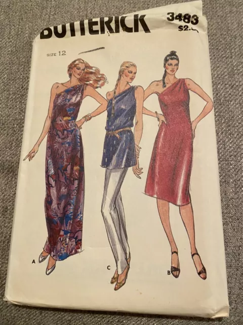 Butterick Sewing Pattern Misses Dress And Tunic Size 12 New Uncut