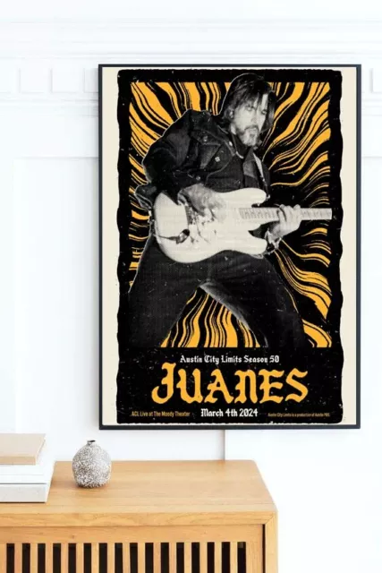 Juanes March 4 2024 ACL Live At The Moody Theater Austin, TX Poster