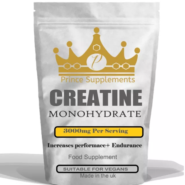 Creatine monohydrate 60-1000 Capsules 3000mg Tablets strength endurance vegan