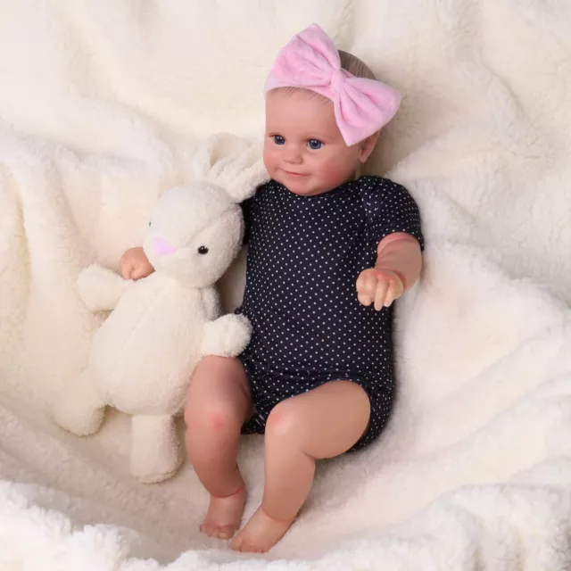 Gebrauchte recycelte Puppe realistisches Silikon Mädchen Neugeborenes Geschenk