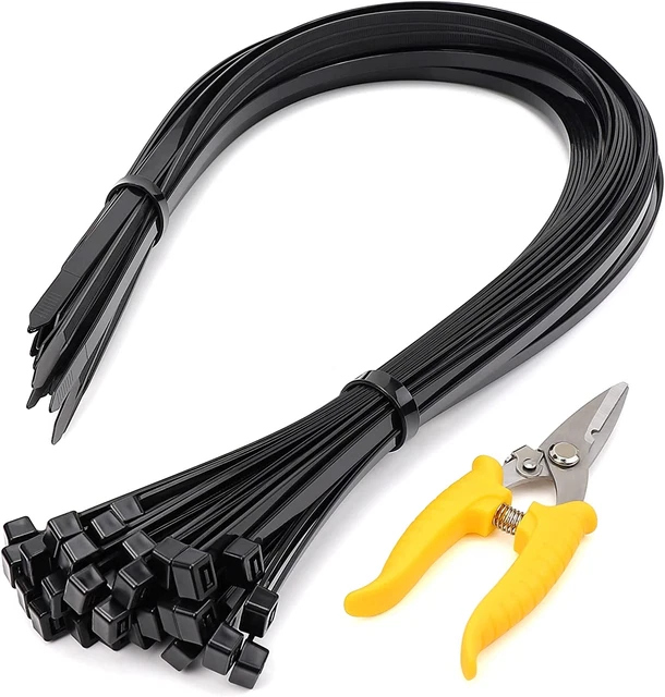 Maimaitu 40 Inch Heavy Duty Nylon Cable Ties 35Pcs, 200Lbs Tensile Strength, UV