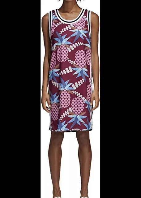 ADIDAS X THE Farm RIO Dress Size L Multicolor Pineapple Authentic Originals $47.99