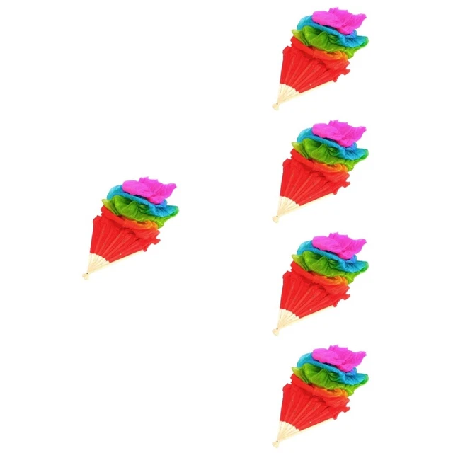 5 Pack Bauchtanz-Fan Tanzfahnen Preisen Tanzfans Gradient Fächer