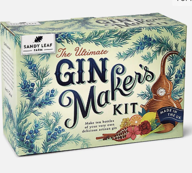 Kit de ginebra Sandy Leaf Farm - haz 10 botellas de ginebra artesanal