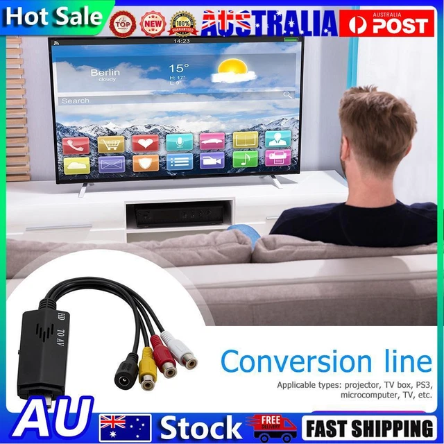 1080P HDMI to AV Conversion Cable Male to 3RCA AV Composite Female Adapter Cord