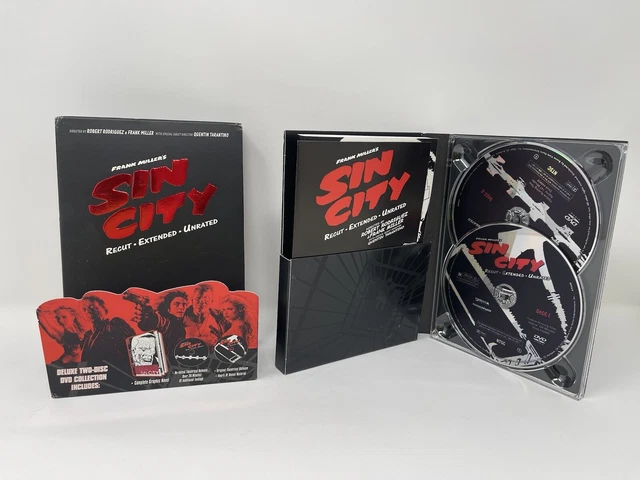 DVD: "Frank Miller: Sin City" widescreen DVD 2-disc Set with Book Mint Discs!